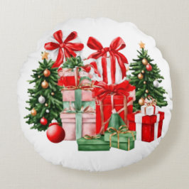 Redondo Navidades festivos Cojín decorativo decorativo