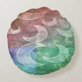 Redondo Piedras Pastel N Lunas Crescent Cojín decorativo r