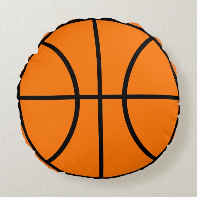 Redondo Regalo de cojín de deportes de baloncesto (Anverso)