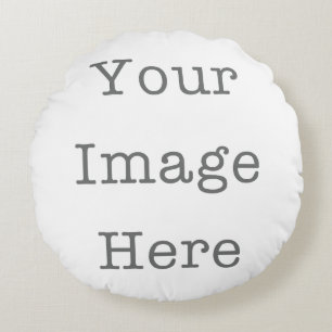 Redondo Su imagen aquí Personalizado Cojín decorativo foto