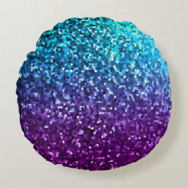 Redondo Textura de esparkley mosaico de Cojín decorativo r