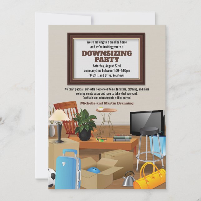 Reducción de la Invitación de Fiestas en movimient (Anverso)