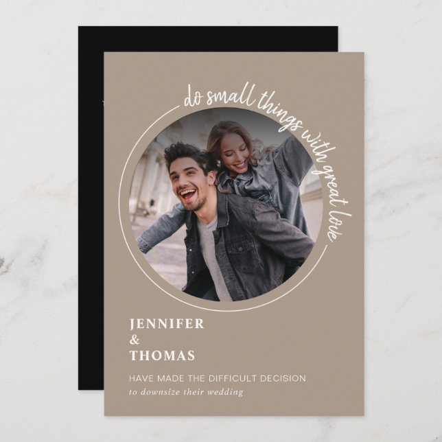 Reduciendo la Invitación de micro Bodas de arena d (Anverso / Reverso)