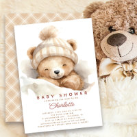 Reducir la invitación de Baby Shower al oso