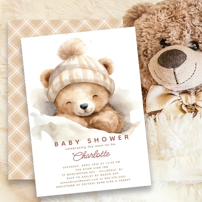 Reducir la invitación de Baby Shower al oso (Subido por el creador)