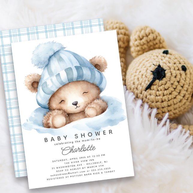 Reducir la invitación de Baby Shower al oso (Subido por el creador)