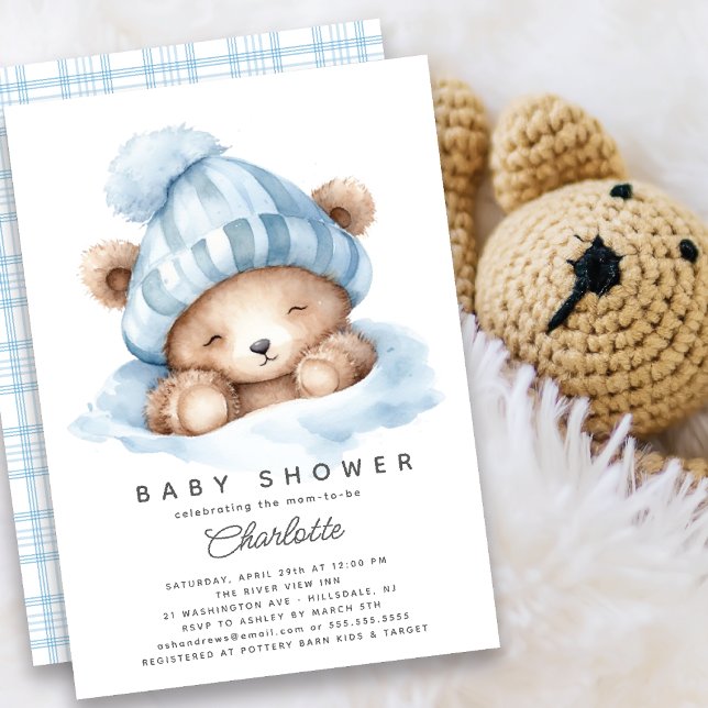 Reducir la invitación de Baby Shower al oso (Subido por el creador)