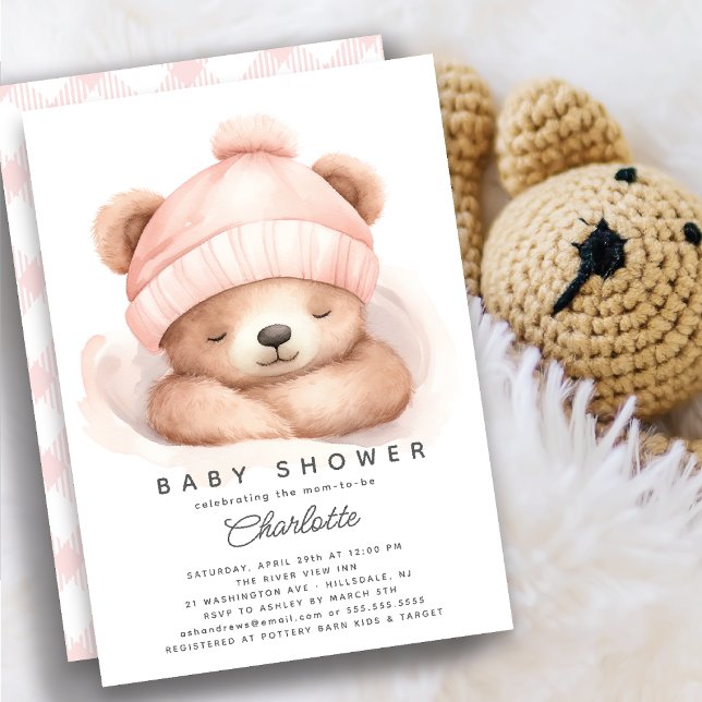 Reducir la invitación de Baby Shower al oso (Subido por el creador)
