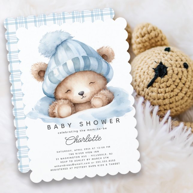 Reducir la invitación de Baby Shower al oso (Subido por el creador)