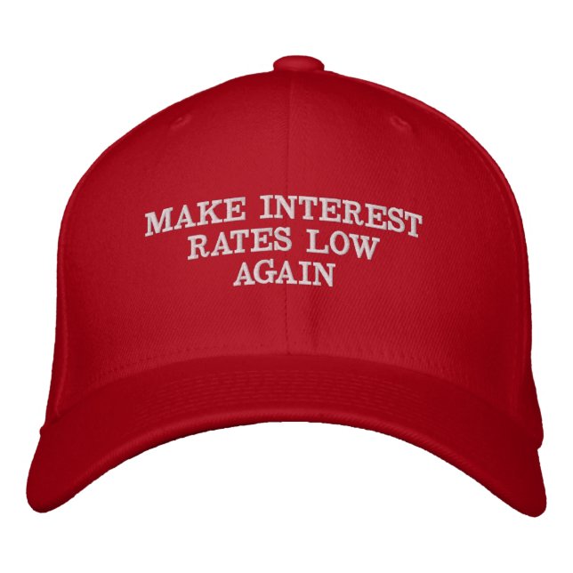 Reducir las tasas de interés de nuevo Gorra (Anverso)