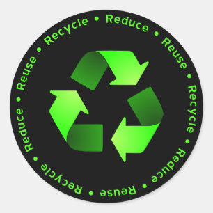 Reducir, reutilizar, reciclar Pegatina