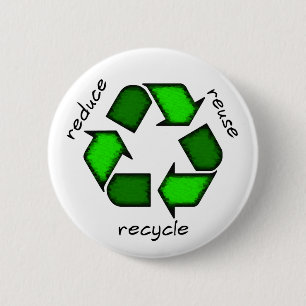 Reduzca - reutilización - reciclan el botón