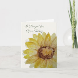 Reé por Ti Hoy | Tarjeta de Oración de Girasol