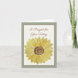 Reé por Ti Hoy | Tarjeta de Oración de Girasol