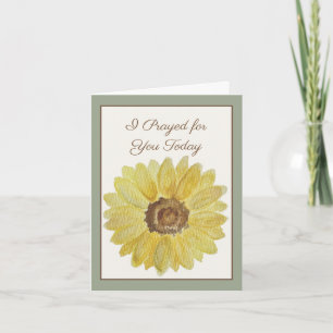 Reé por Ti Hoy Tarjeta de Oración de Girasol