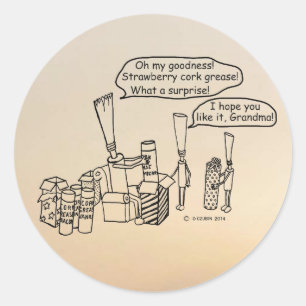 Reedz Gifts Classic Round Pegatina