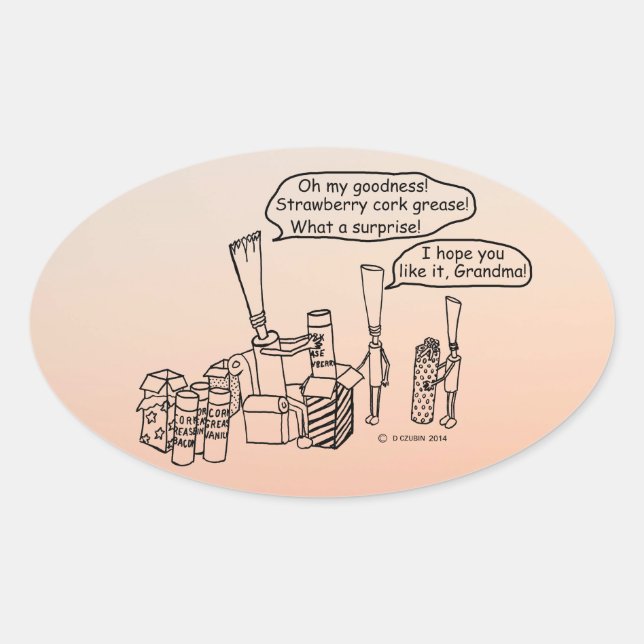 Reedz Gifts Oval Pegatina (Anverso)