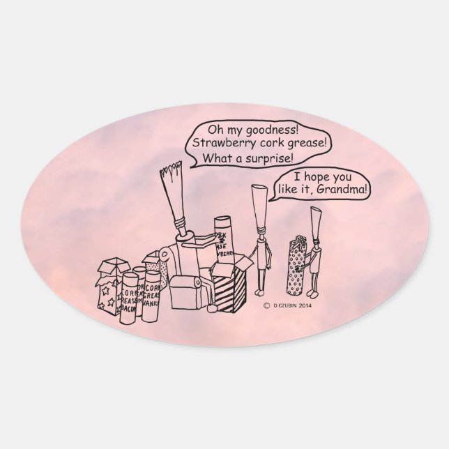 Reedz Gifts Oval Pegatina (Anverso)