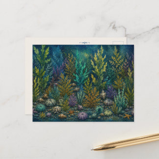Reef de paisaje marino Tarjeta postal inspirada en