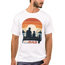 Reel Cool Dad Camiseta de pesca padre hijo puesta 