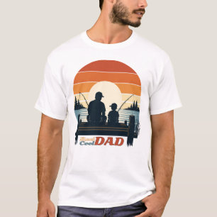 Reel Cool Dad Camiseta de pesca padre hijo puesta 