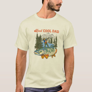 Reel Cool Dad Camiseta de Pesca Regalo del Día del
