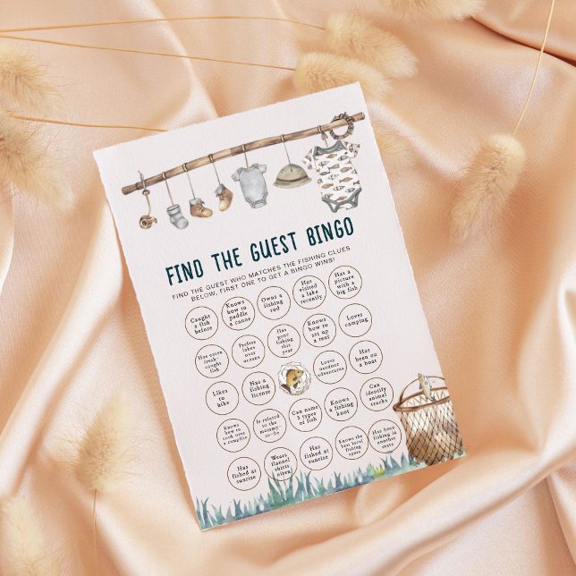Reel Fun Find The Guest Baby Shower Bingo (Subido por el creador)