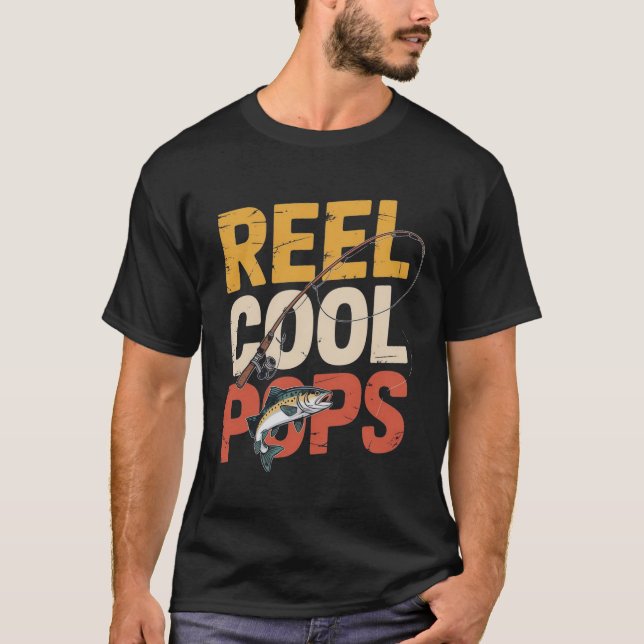 Reel Guay Pops Funny pescando camiseta de papá (Anverso)