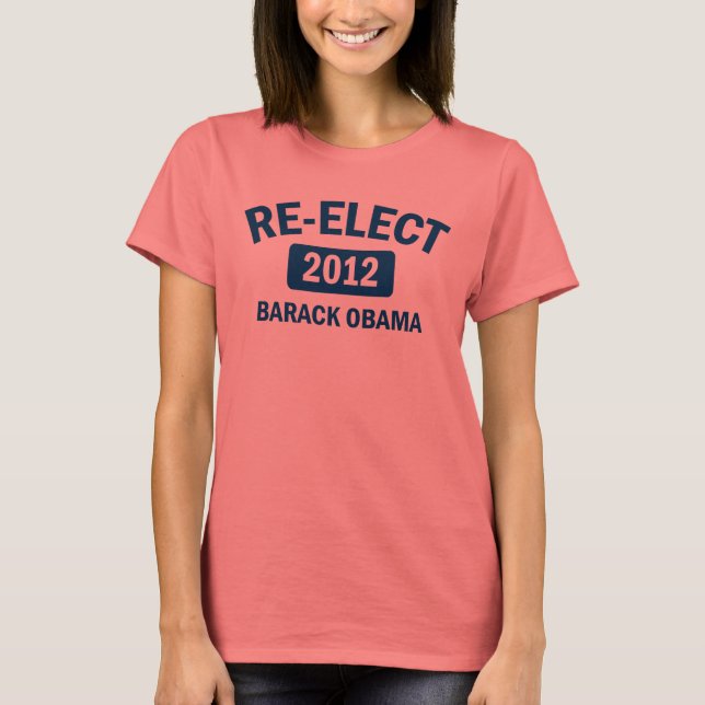 Reelección de Barack Obama como camiseta de jengib (Anverso)