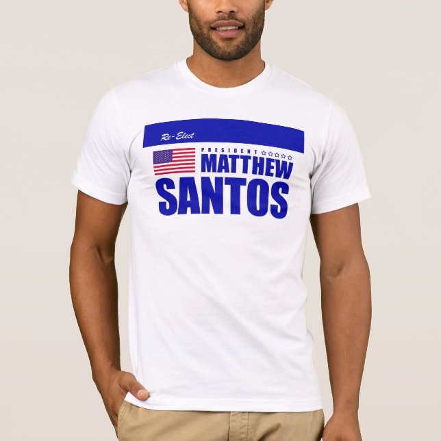 Reelija la camiseta de Matt Santos (Anverso)