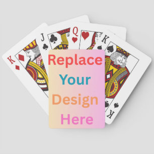 Reemplace Sus Propias Cartas de Poker Personalizad