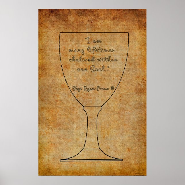 Reencarnación Afirmación Poster de arte espiritual (Frente)