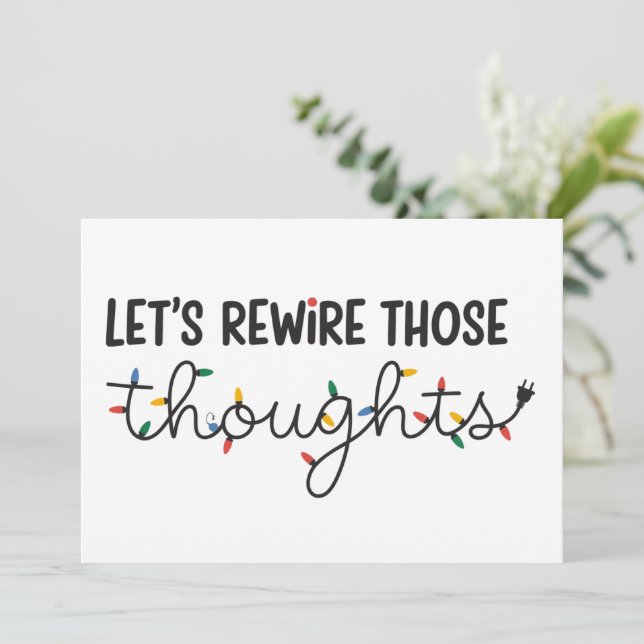 Reescribamos esos pensamientos Navidad Salud Menta (Anverso de pie)