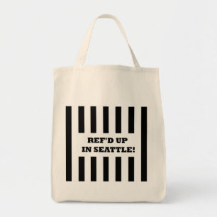 Refd hacia arriba en Seattle con bolsa de referenc