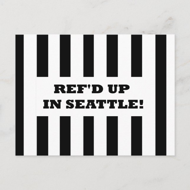 Refd hacia arriba en Seattle con tarjeta de refere (Anverso)