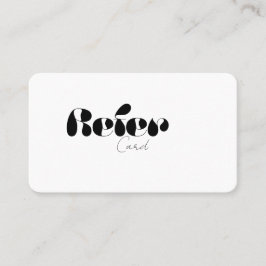 Refiera una tarjeta de visita de Amigo