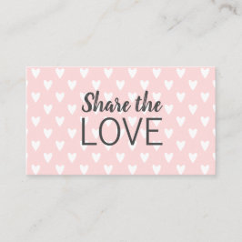 Refiera una tarjeta de visita rosada moderna de