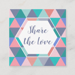 Refiera una tarjeta del triángulo del cliente de