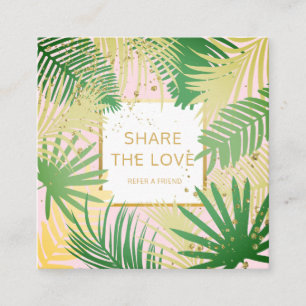 Refiera una tarjeta tropical del cliente de la