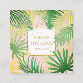 Refiera una tarjeta tropical del cliente de la