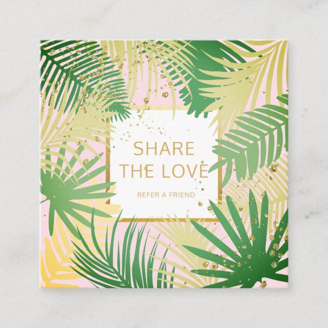 Refiera una tarjeta tropical del cliente de la (Anverso)