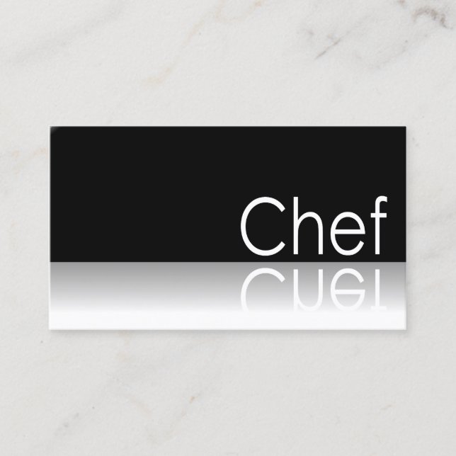 Reflectivo - Chef - Tarjeta de visita (Anverso)