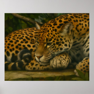 Reflectivo Jaguar - Impresión de arte de vida salv