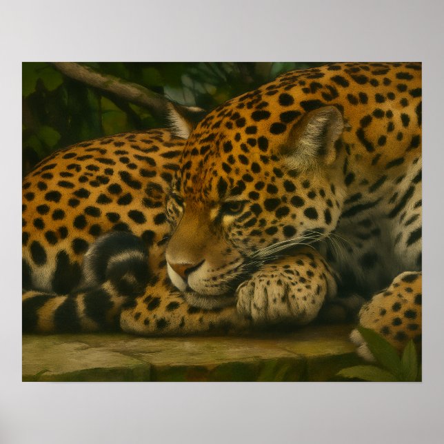 Reflectivo Jaguar - Impresión de arte de vida salv (Frente)