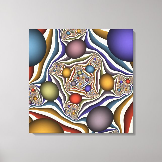 Reflejando arte fractal colorido y moderno abstrac (Anverso)