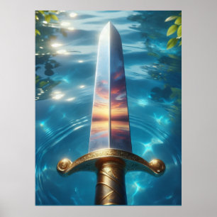 Reflejo Místico del Arte de la Espada de Fantasía