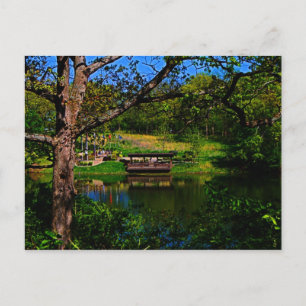 Reflexión a través de la postal del lago