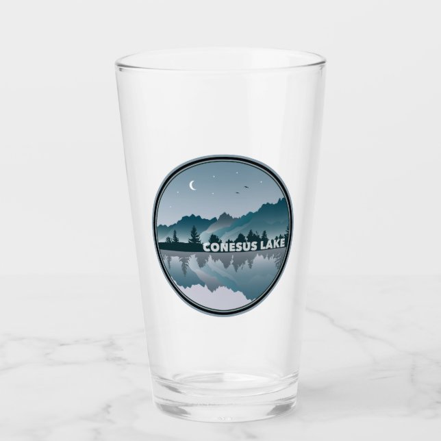 Reflexión de Conesus Lake New York (Anverso)