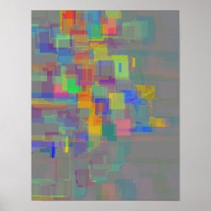 "Reflexión en el estanque de jardín" Arte abstract