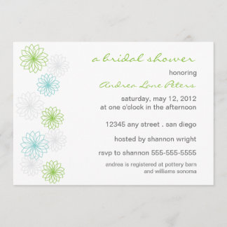 Reflexión floral Invitación a la ducha nupcial